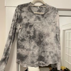 James Perse Gray Pre-Tye Died shirt